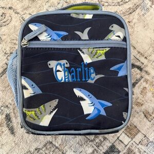 Pottery Barn Shark Print Lunch Bag